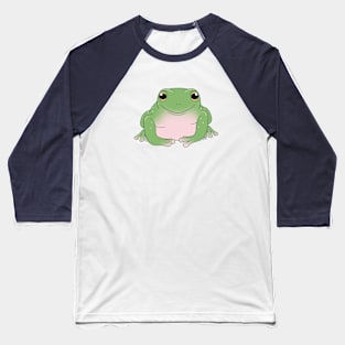 Whites Tree Frog or Australian Green Tree Frog, Green Coloration Baseball T-Shirt